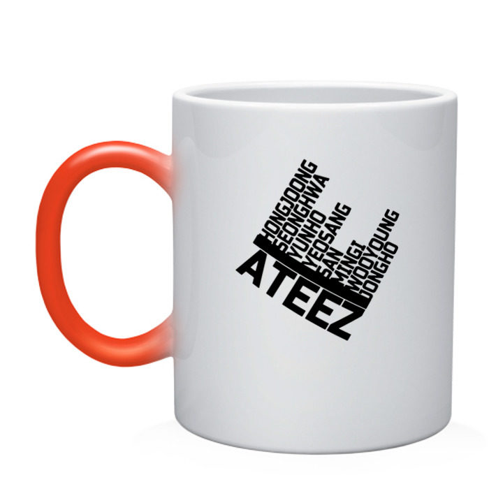 Кружка хамелеон Ateez фото