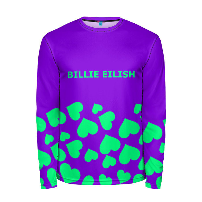 Мужской лонгслив 3D Billie Eilish фото