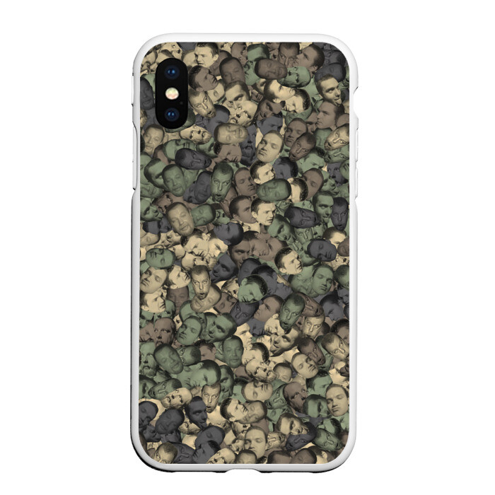 Чехол для iPhone XS Max матовый Камуфляж Зеленый Слоник фото