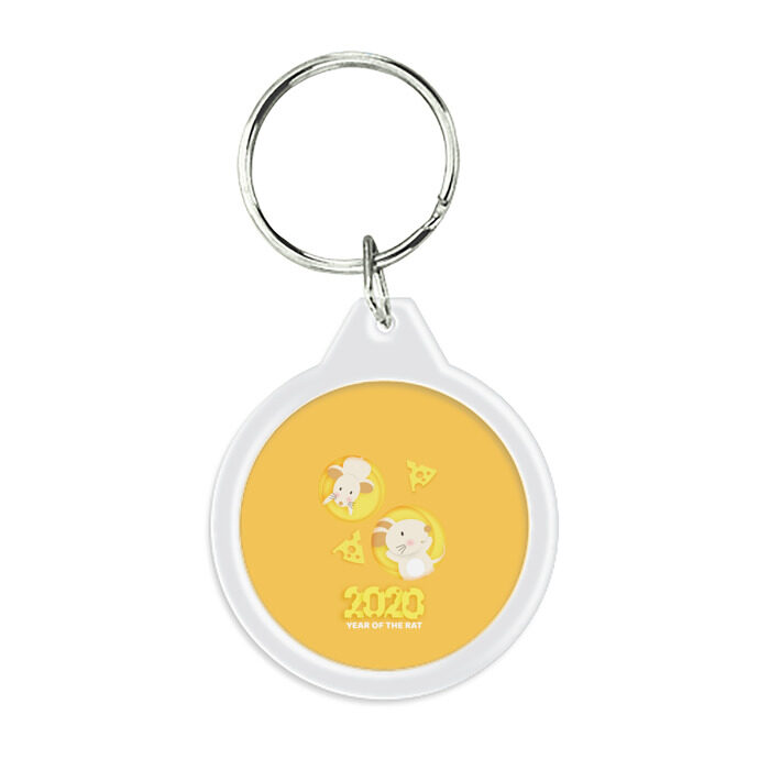 Брелок круглый 2020 - год крысы фото