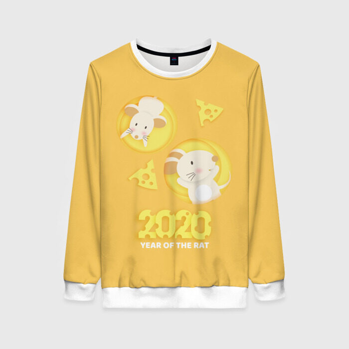 Женский свитшот 3D 2020 - год крысы фото