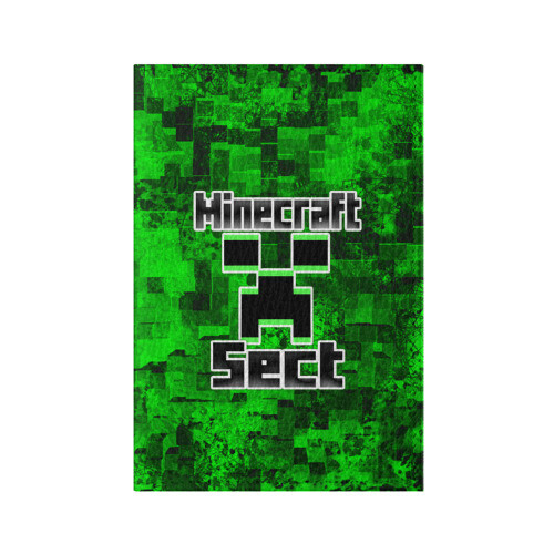 Обложка для паспорта матовая кожа Minecraft фото