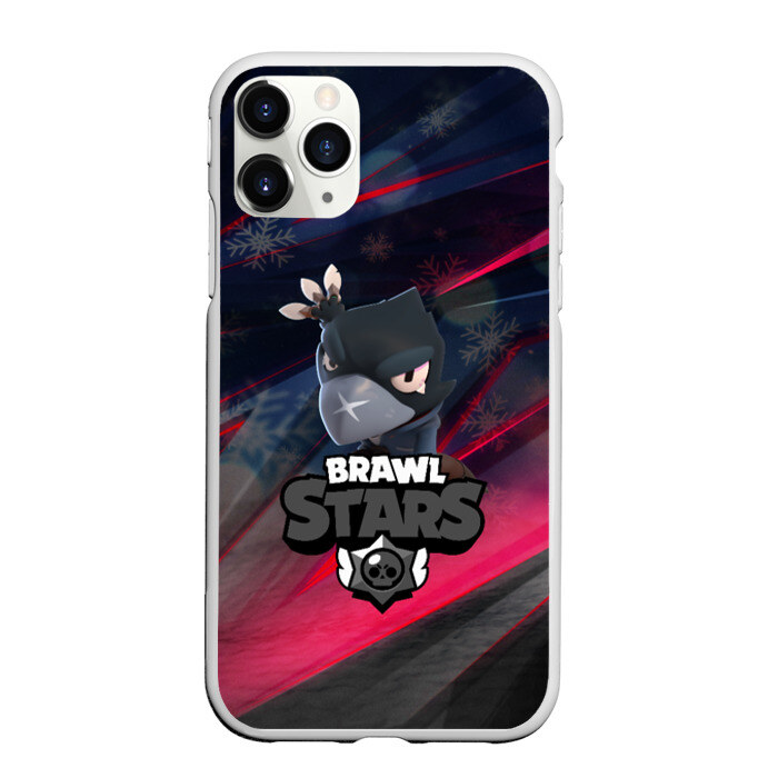 Чехол для iPhone 11 Pro матовый Brawl Stars CROW SNOW фото