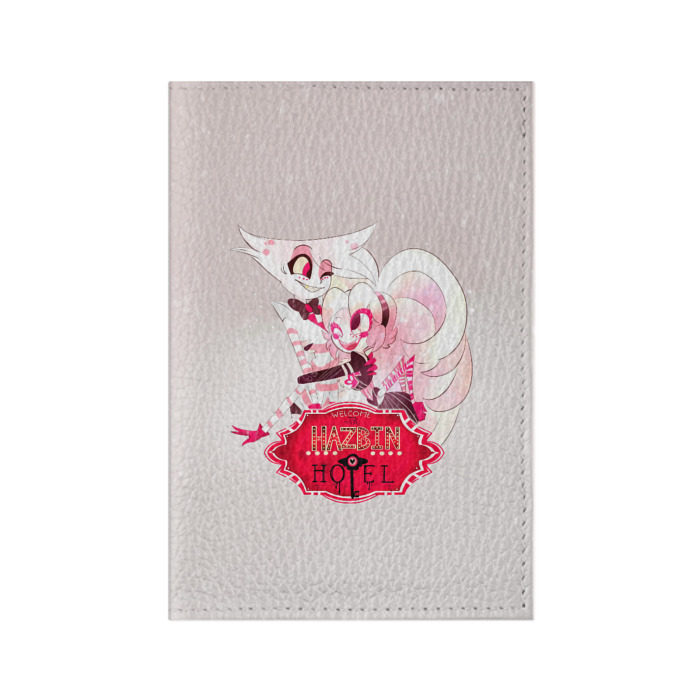 Обложка для паспорта матовая кожа Hazbin Hotel фото