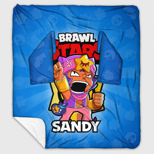 Плед с рукавами BRAWL STARS SANDY фото