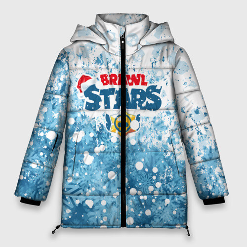 Женская зимняя куртка 3D Новогодний Brawl Stars фото