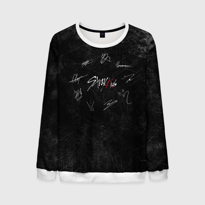 Мужской свитшот 3D Автографы Stray Kids фото