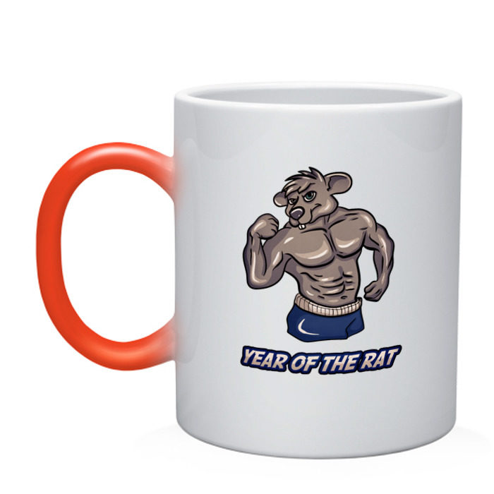 Кружка хамелеон Год Крысы фото