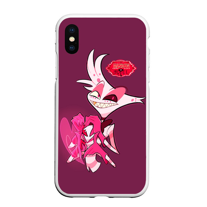 Чехол для iPhone XS Max матовый Hazbin Hotel фото