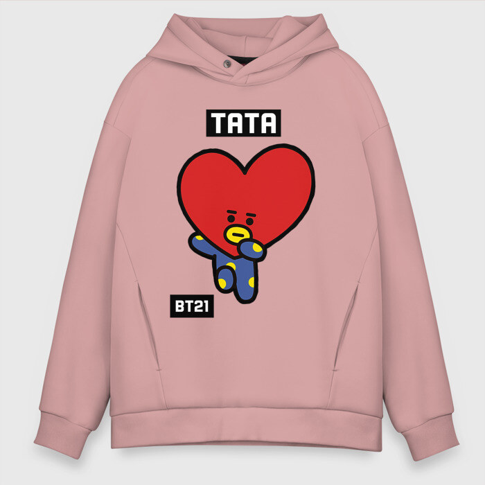 Мужское худи Oversize хлопок TATA BT21 фото
