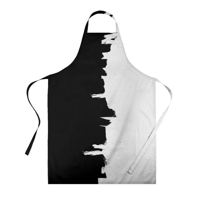 Фартук 3D Черным по белому фото