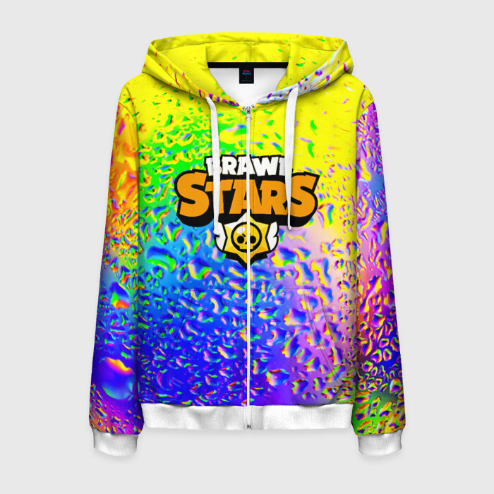 Мужская толстовка 3D на молнии Brawl Stars фото