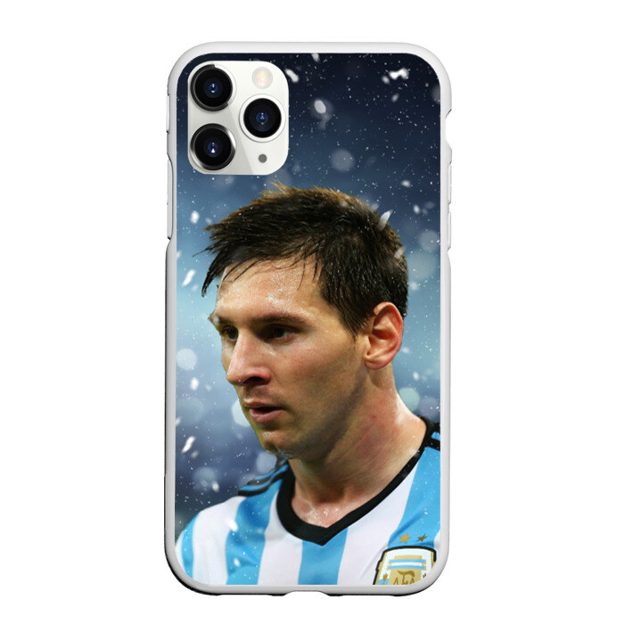 Чехол для iPhone 11 Pro матовый Лео Месси фото