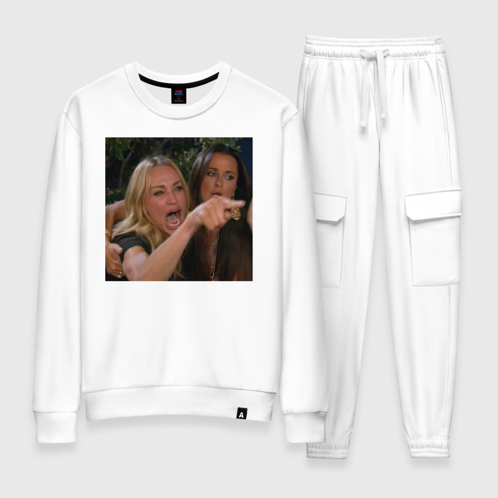 Женский костюм хлопок мемная картинка фото