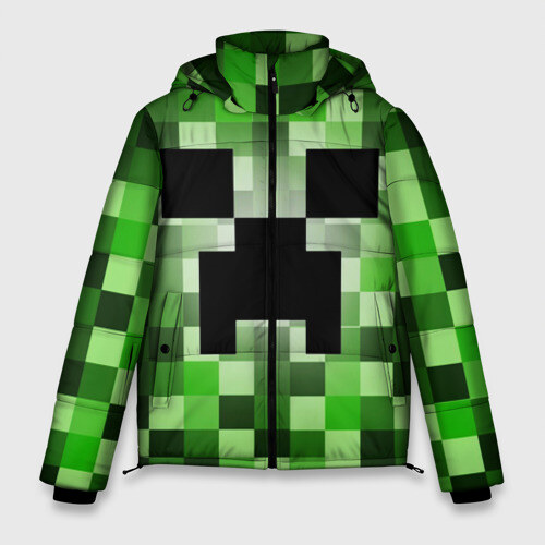 Мужская зимняя куртка 3D MINECRAFT фото