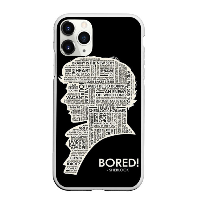 Чехол для iPhone 11 Pro матовый Bored sherlock фото