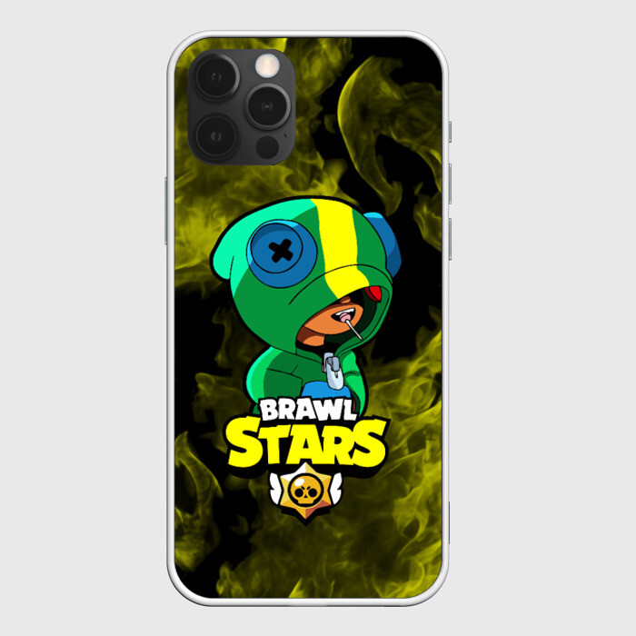 Чехол для iPhone 12 Pro Brawl Stars LEON фото