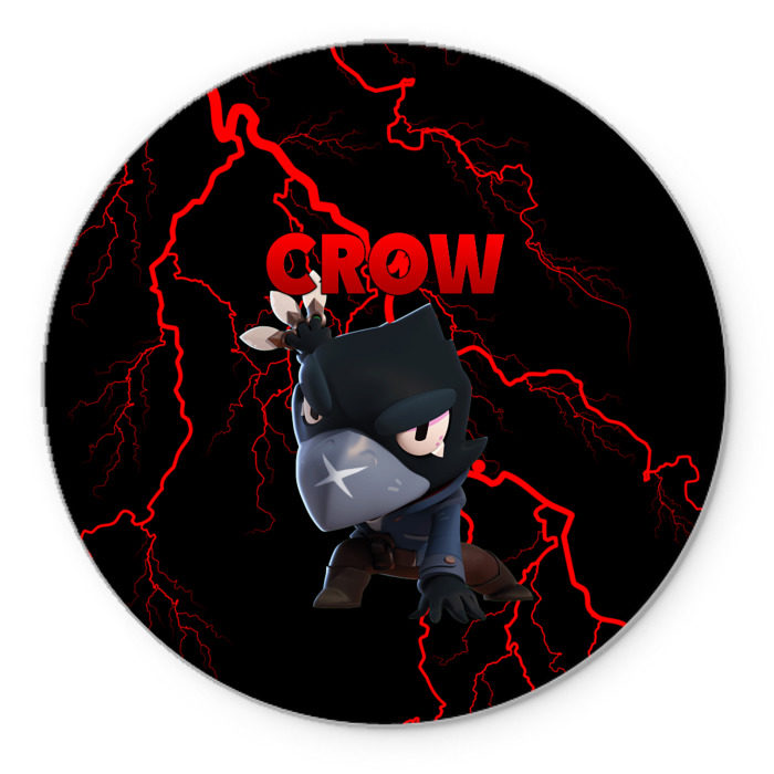 Коврик для мышки круглый Brawl Stars CROW фото