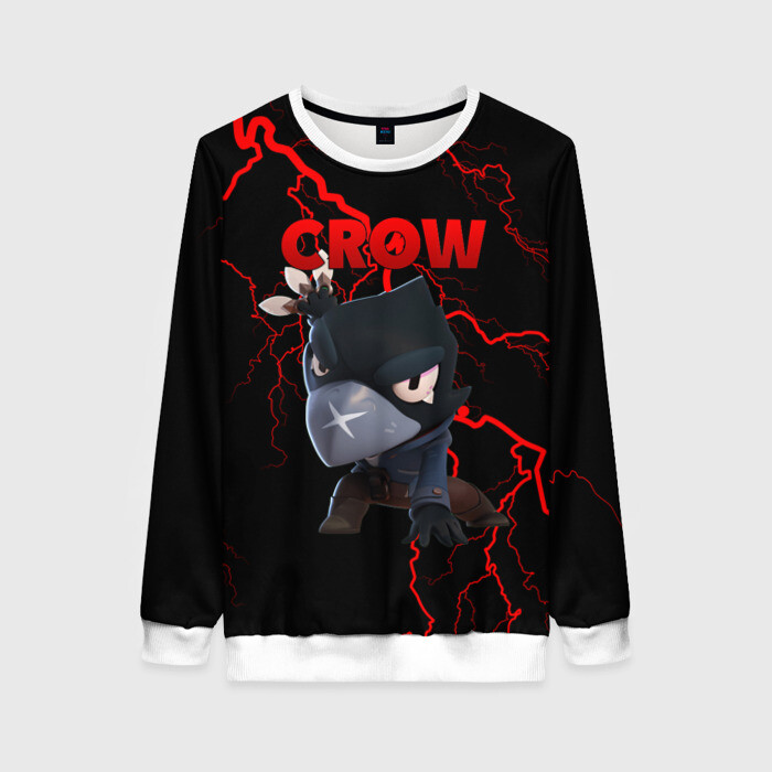Женский свитшот 3D Brawl Stars CROW фото