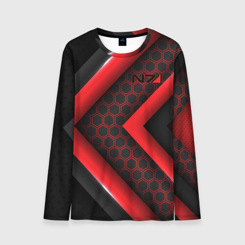 Мужской лонгслив 3D Mass Effect N7 фото