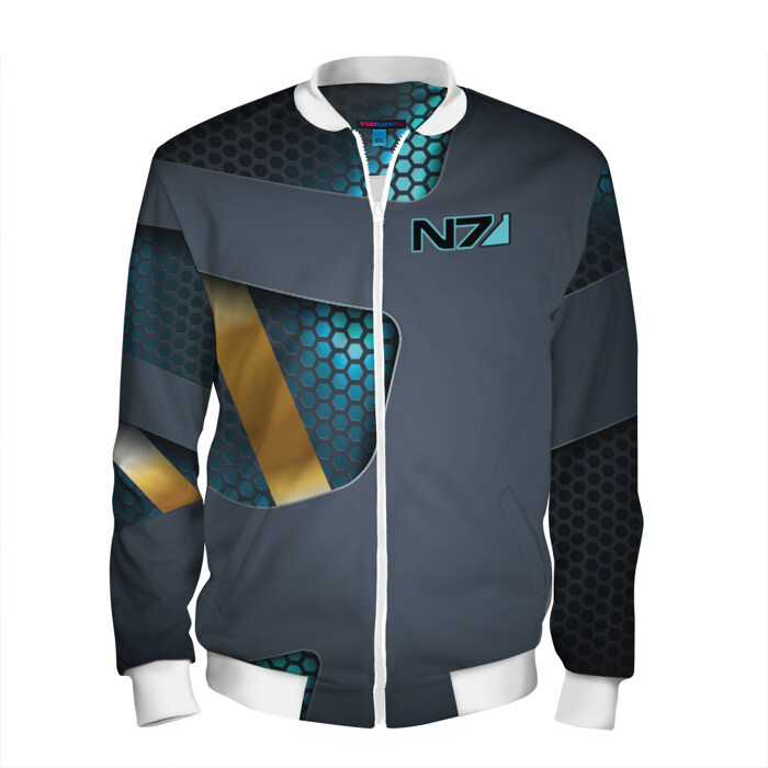 Мужской бомбер 3D MASS EFFECT N7 | МАСС ЭФФЕКТ Н7 фото