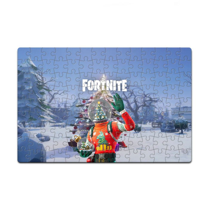 Пазл магнитный 126 элементов Fortnite Новогодний фото
