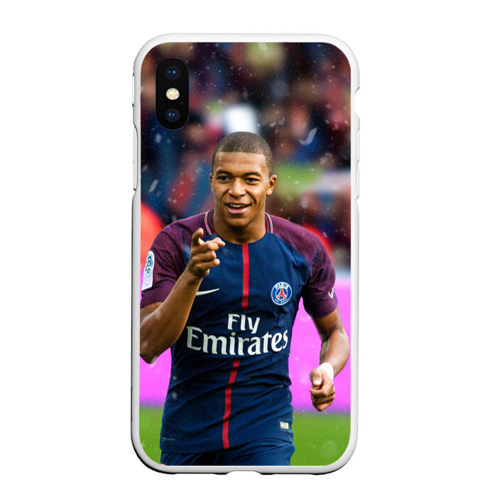 Чехол для iPhone XS Max матовый Килиан Мбаппе фото