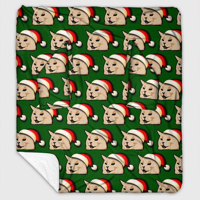 Плед с рукавами woman yelling at cat фото