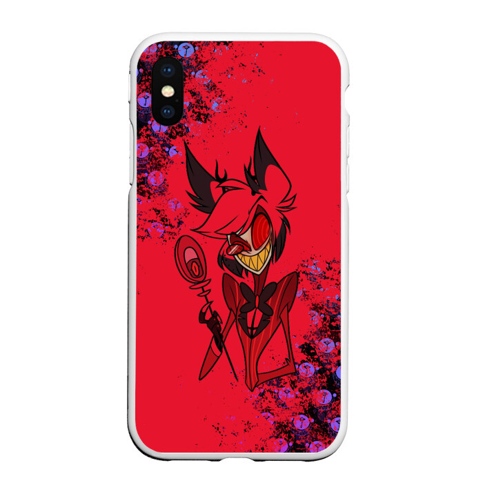 Чехол для iPhone XS Max матовый Hazbin Hotel Alastor фото