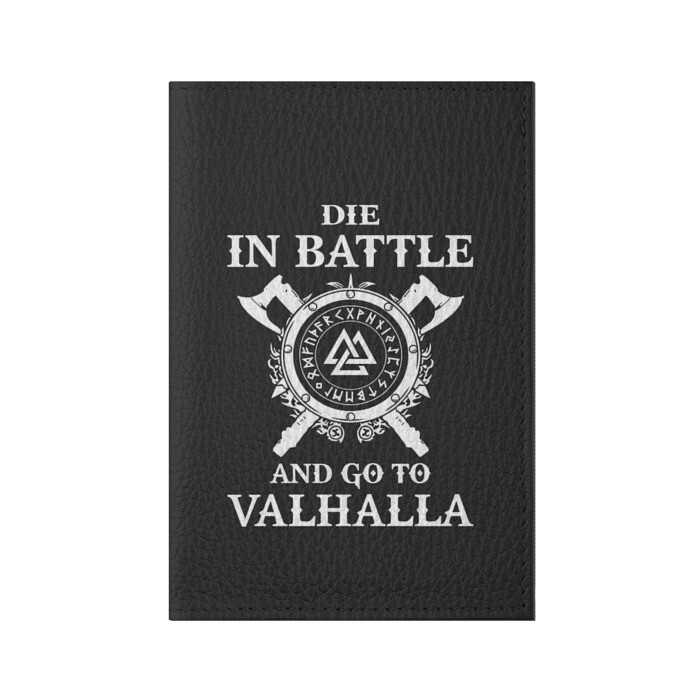 Обложка для паспорта матовая кожа Vikings фото