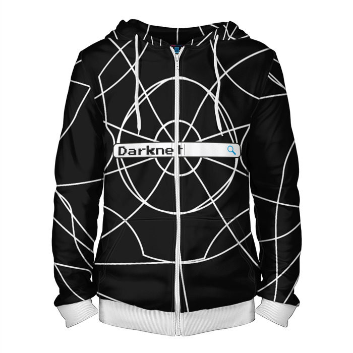 Мужская толстовка 3D на молнии Darknet фото