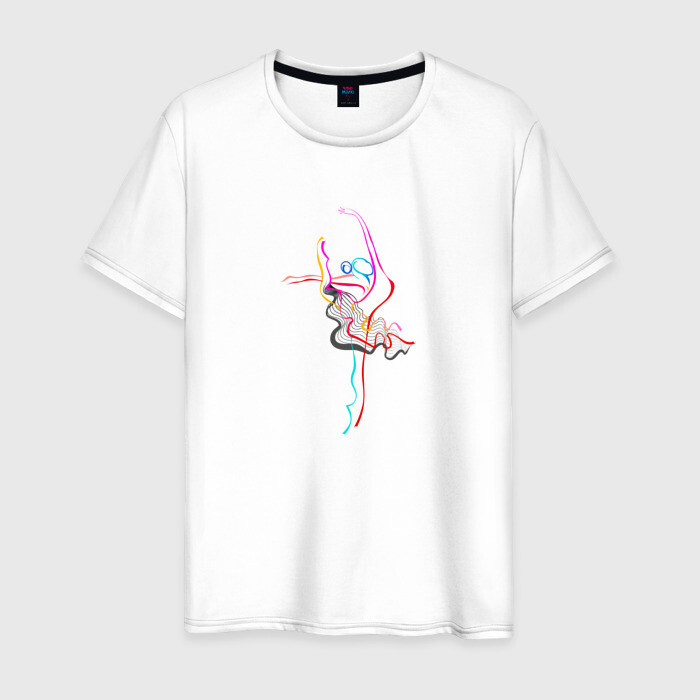 Мужская футболка хлопок Танец Красок фото