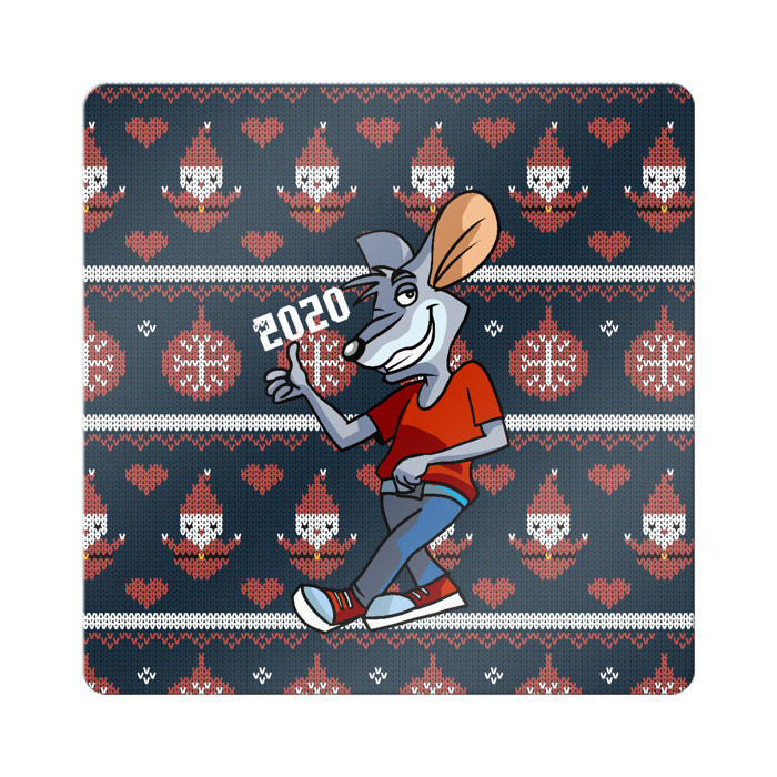 Магнит виниловый Квадрат Год крысы 2020 фото