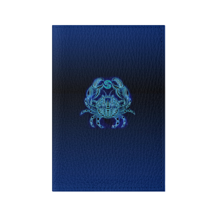 Обложка для паспорта матовая кожа Знаки Зодиака Рак фото