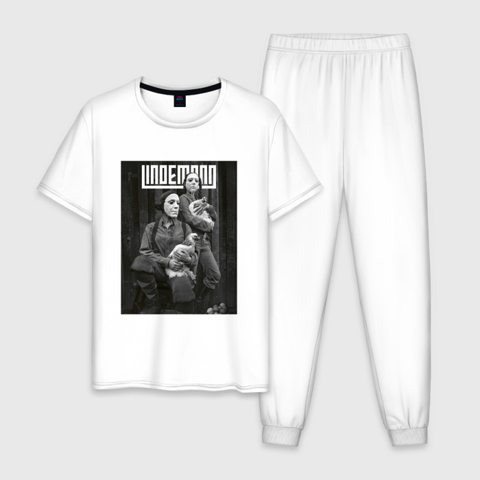 Мужская пижама хлопок Lindemann фото