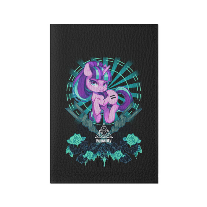 Обложка для паспорта матовая кожа My little pony фото
