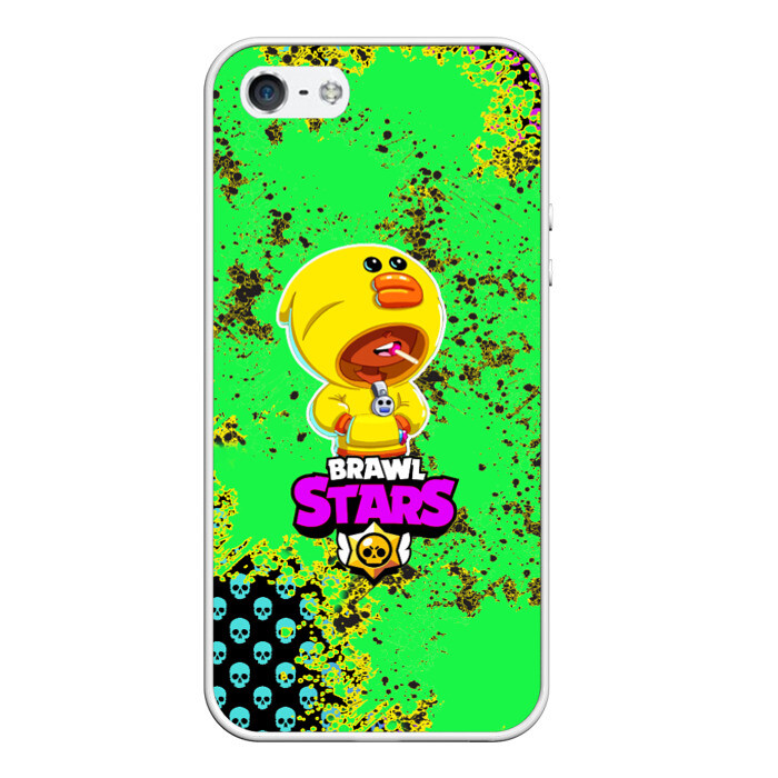 Чехол для iPhone 5/5S матовый Brawl Stars (leon sally) фото