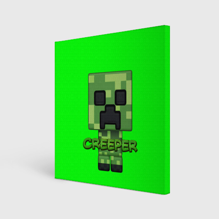 Холст квадратный MINECRAFT CREEPER фото
