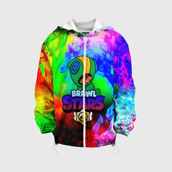 Детская куртка 3D BRAWL STARS LEON фото