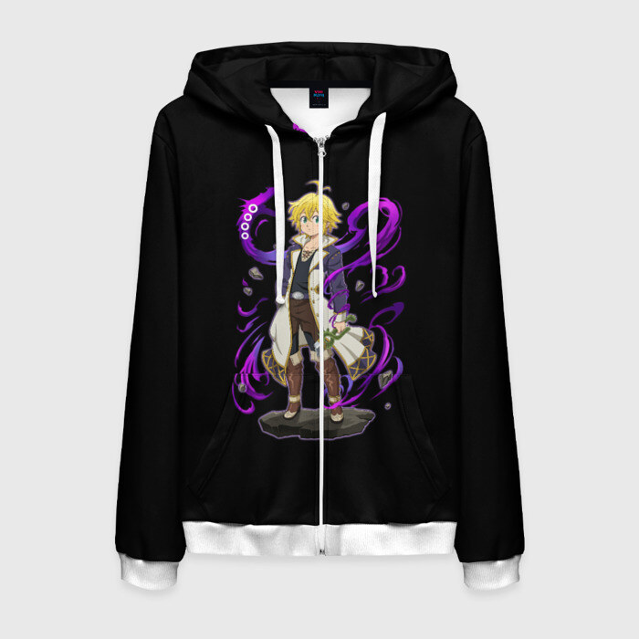 Мужская толстовка 3D на молнии nanatsu no taizai фото