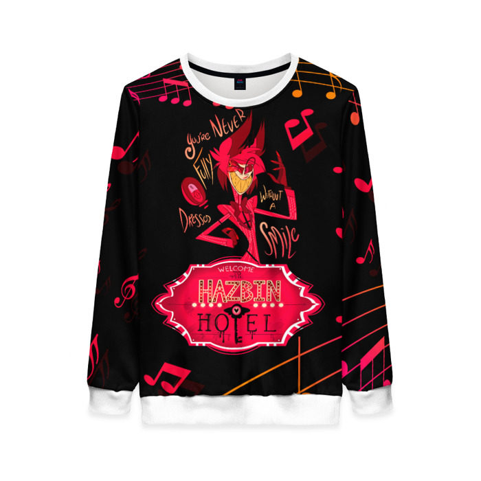 Женский свитшот 3D HAZBIN HOTEL ALASTOR. фото