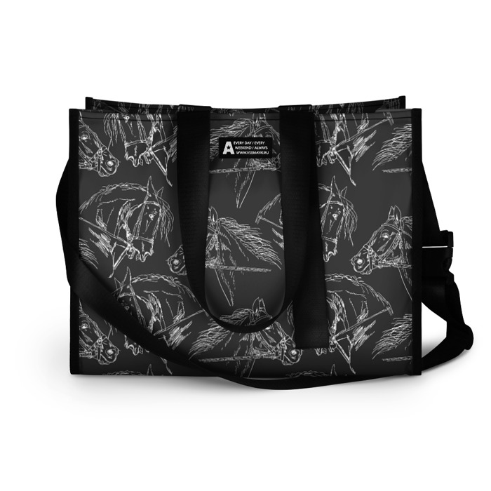 Сумка-шоппер 3D кони фото