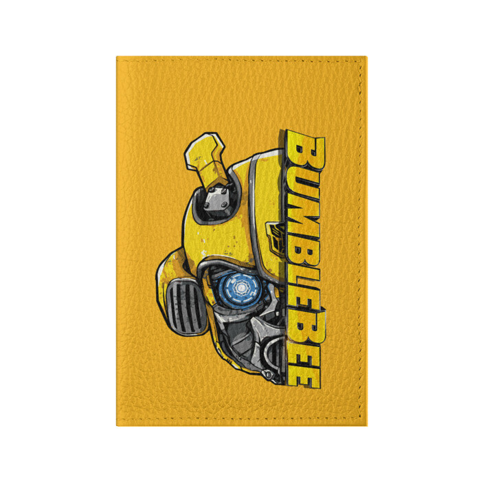Обложка для паспорта матовая кожа Transformers Bumblebee фото
