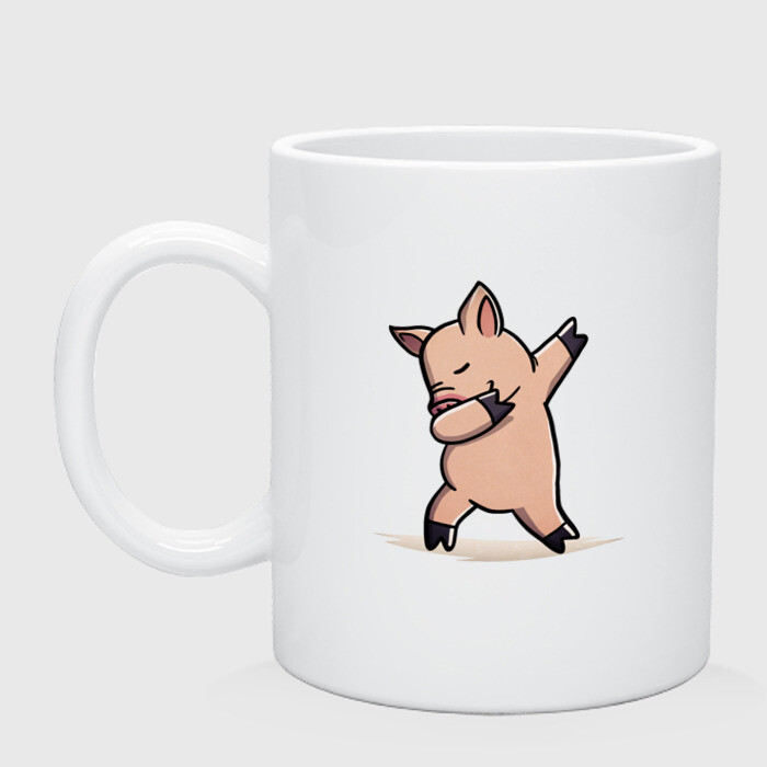 Кружка керамическая Dabbing Pig фото