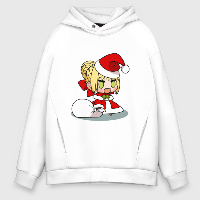 Мужское худи Oversize хлопок Padoru Padoru мем фото