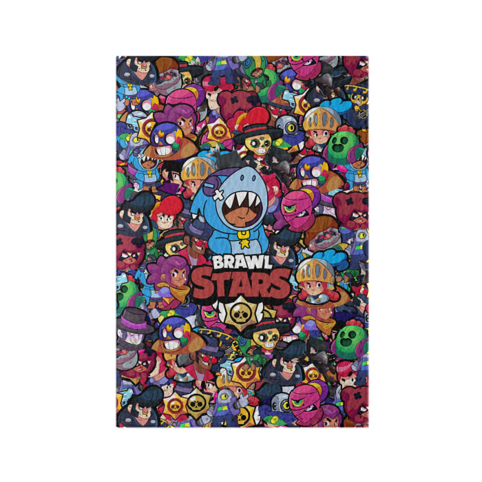 Обложка для паспорта матовая кожа BRAWL STARS LEON SHARK фото