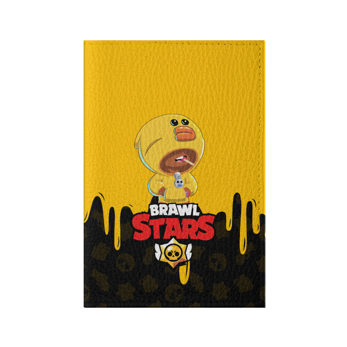 Обложка для паспорта матовая кожа BRAWL STARS SALLY LEON фото
