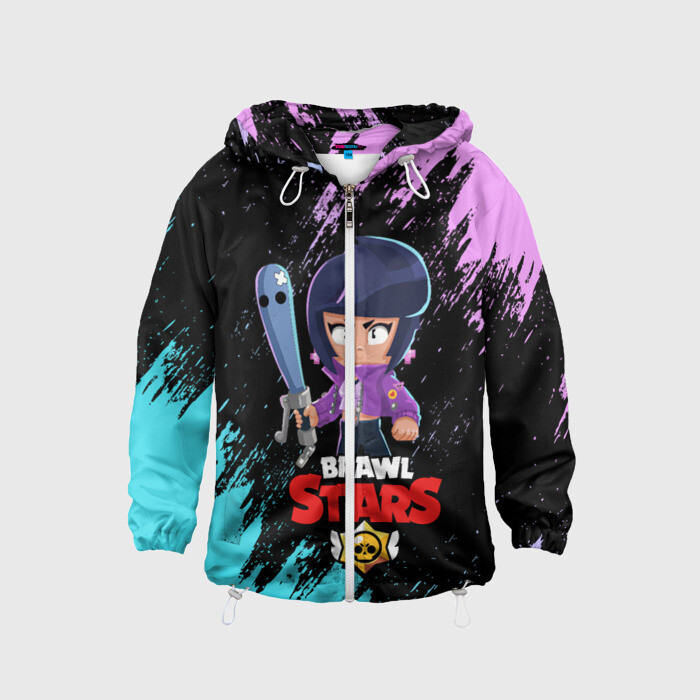 Детская ветровка 3D BRAWL STARS BIBI. фото