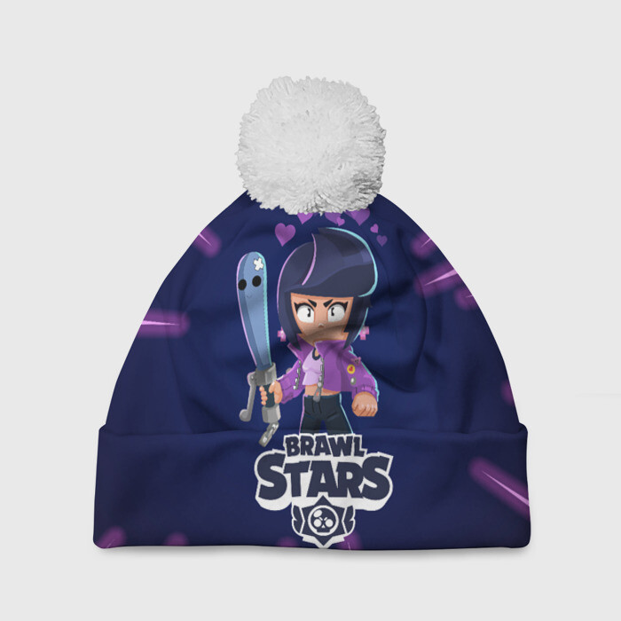 Шапка 3D c помпоном BRAWL STARS BIBI. фото
