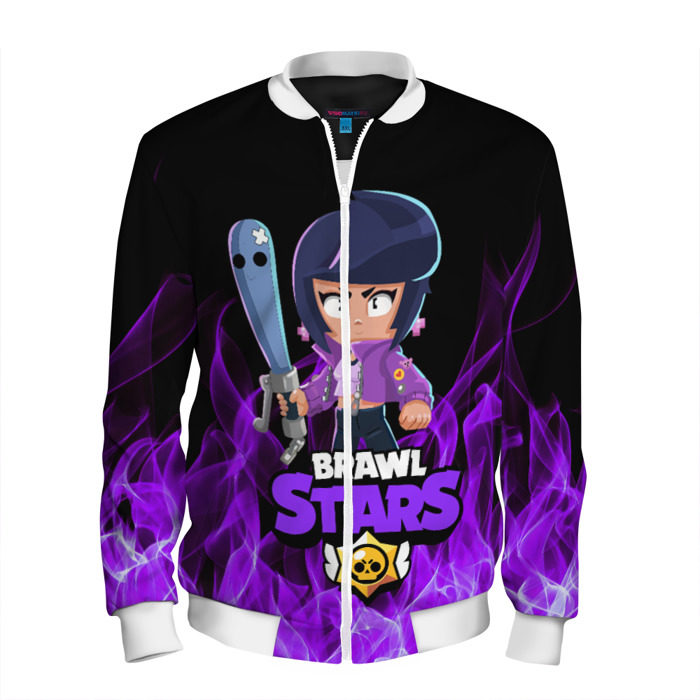 Мужской бомбер 3D BRAWL STARS BIBI. фото